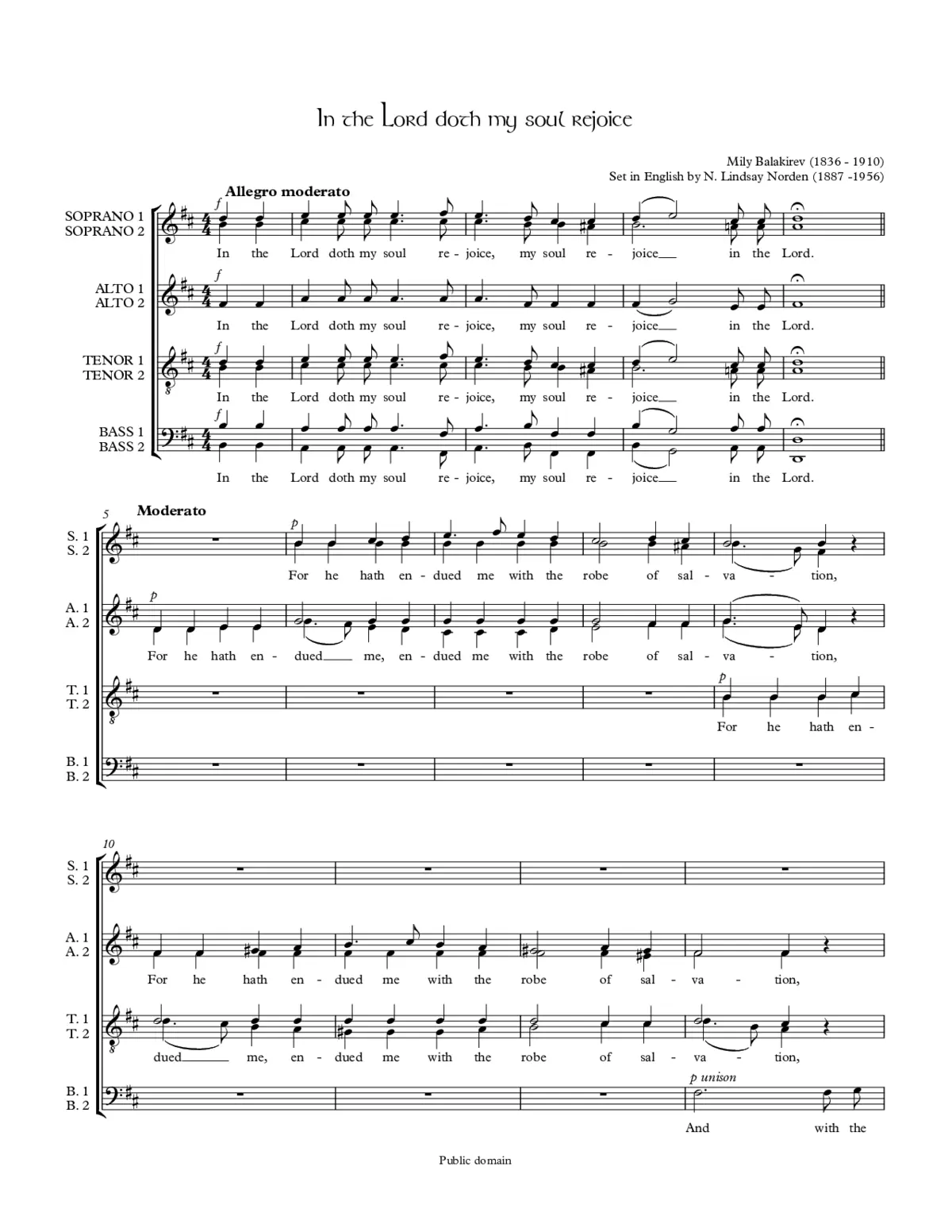 In the Lord doth my soul rejoice - Page 1