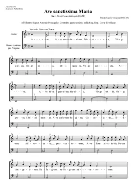 Ave sanctissima Maria