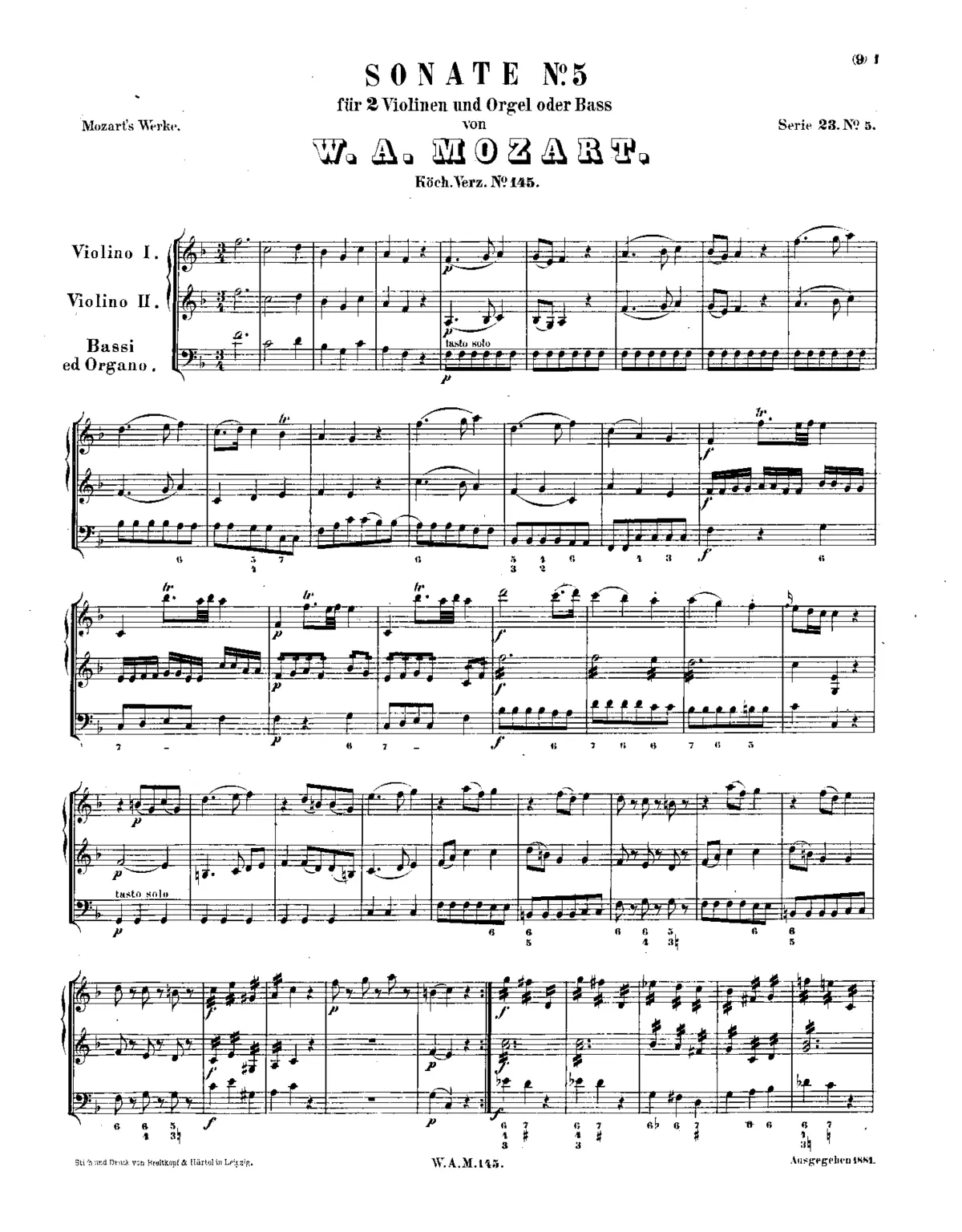 Church Sonata No.5 - Page 1