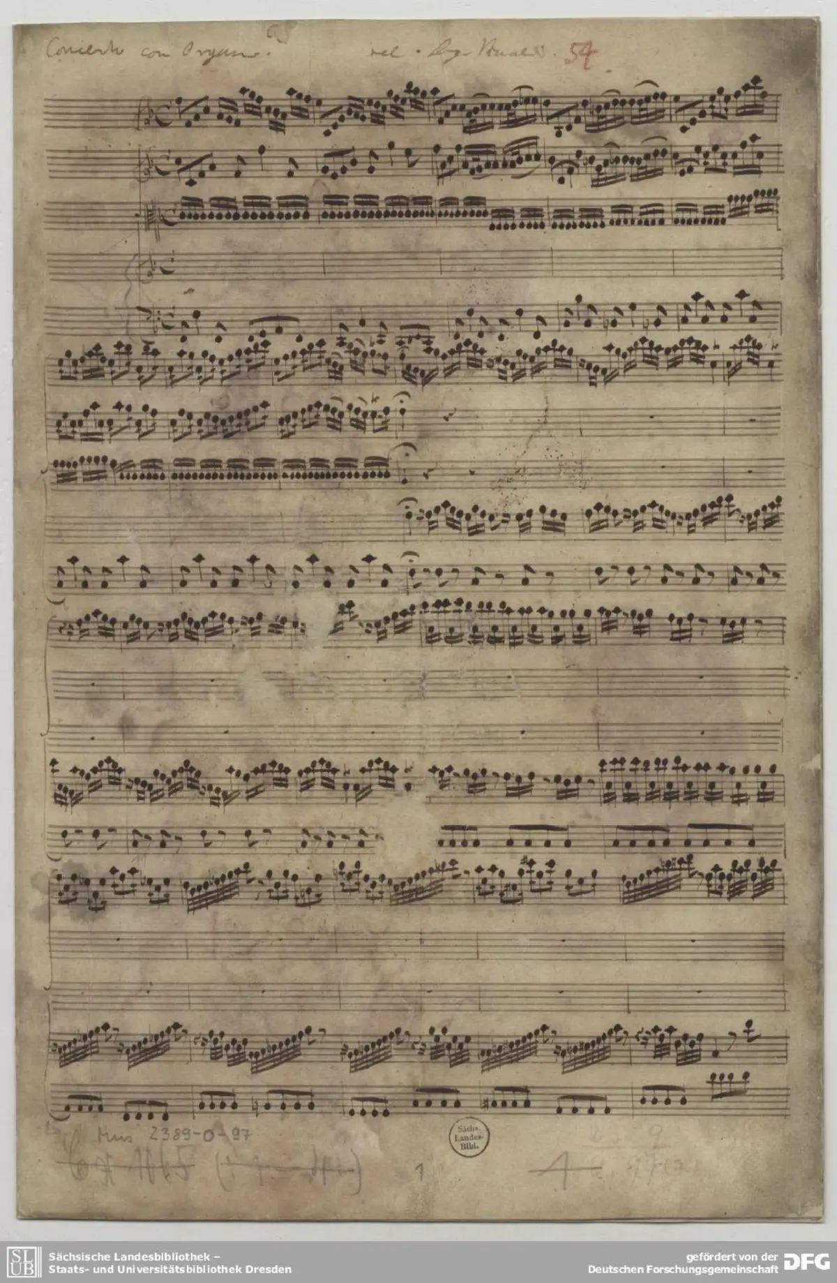 Concerto for Violin and Organ - Page 1