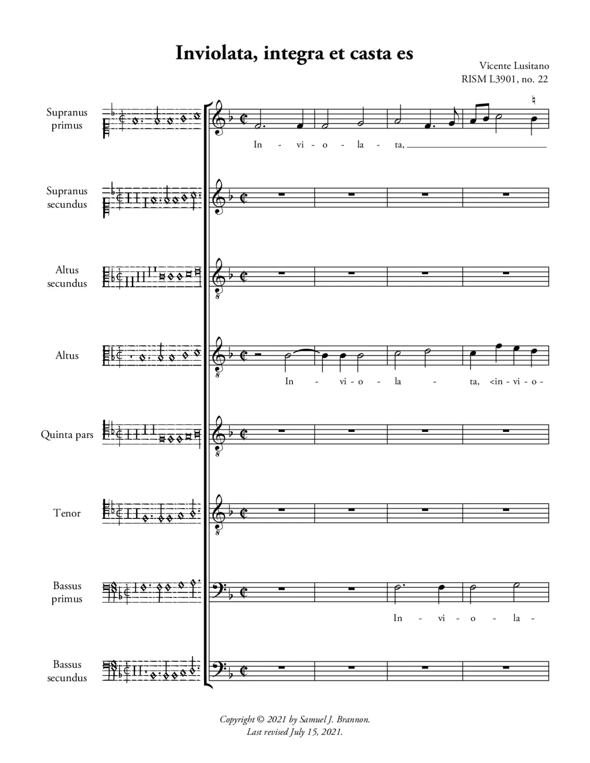 Inviolata, integra et casta es - Page 1
