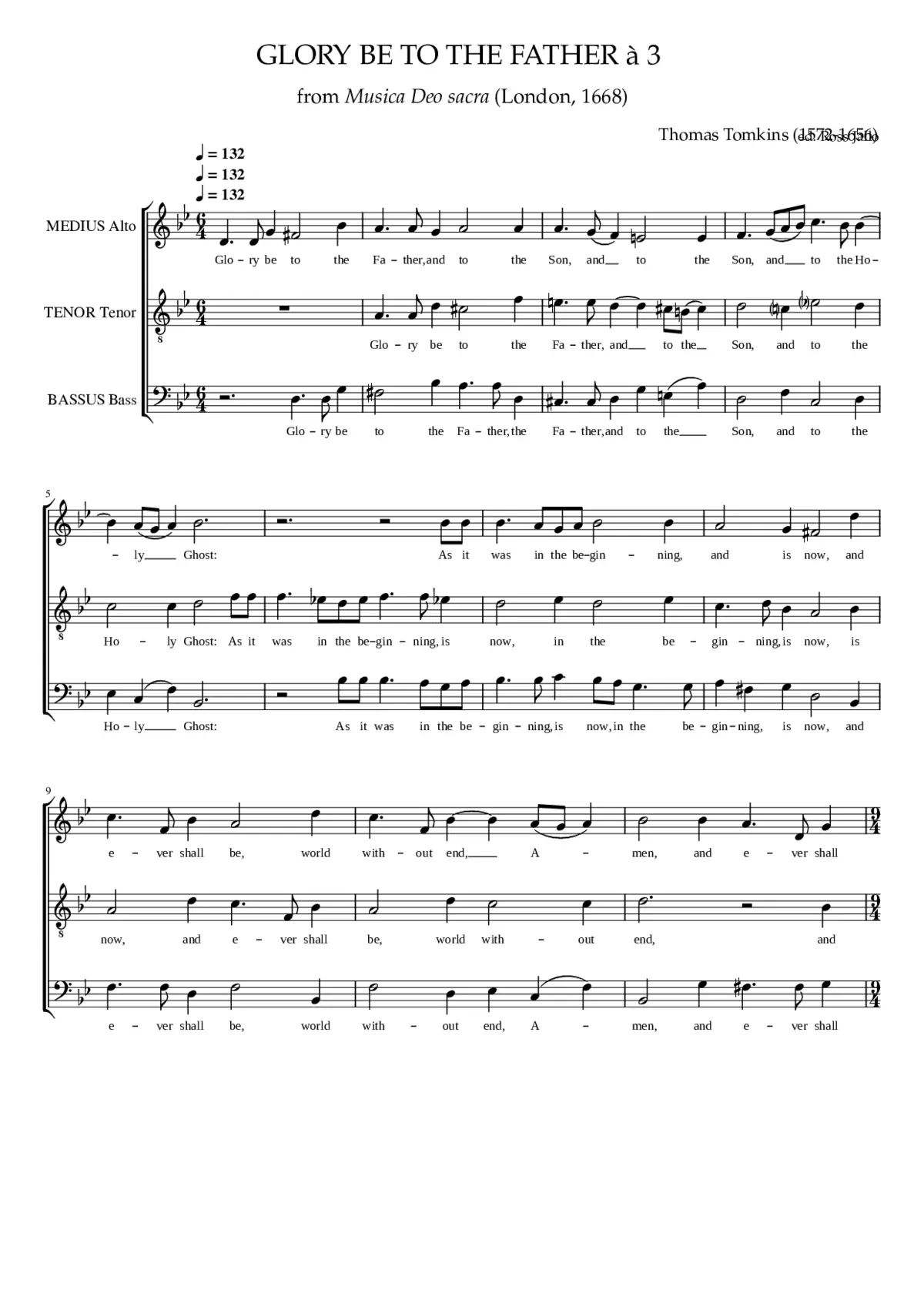 Glory be to the Father - Page 1