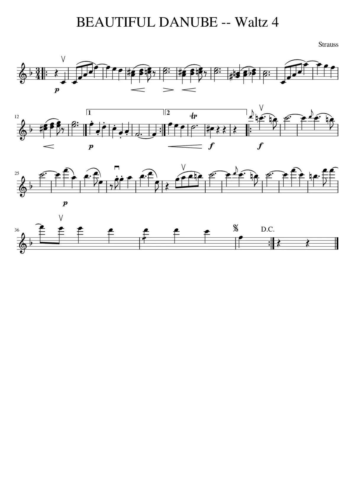 An der schönen blauen Donau Op.314 - Page 1