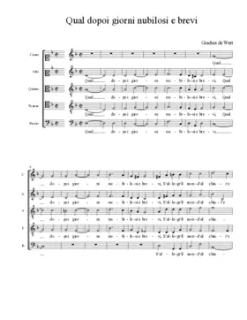 Qual dopoi giorni nubilosi e brevi