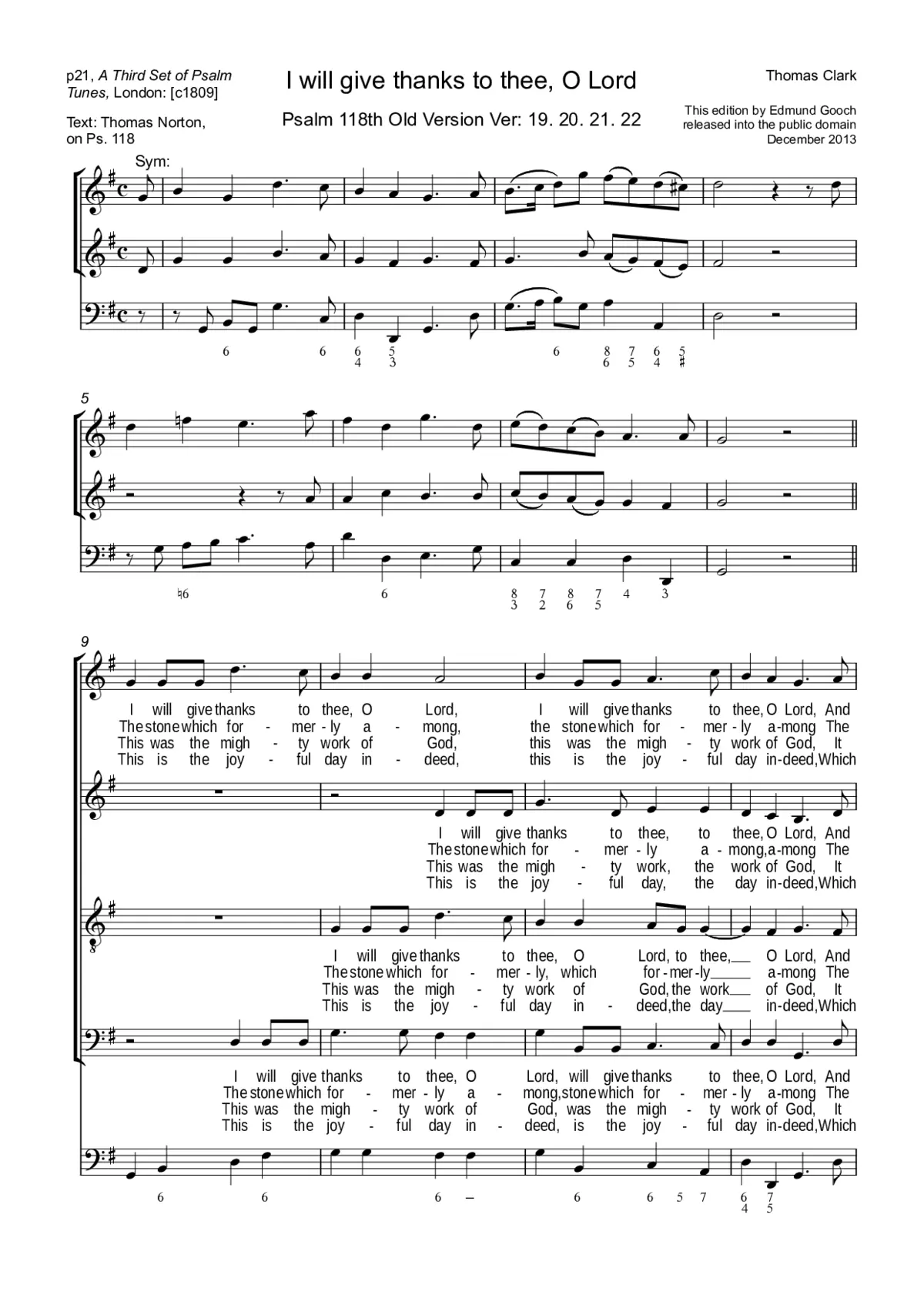 I will give thanks to thee, O Lord - Page 1