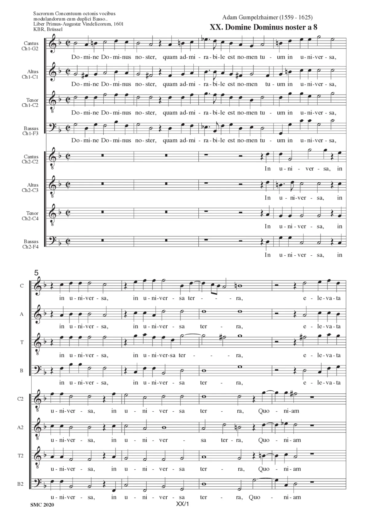 Domine Dominus noster - Page 1