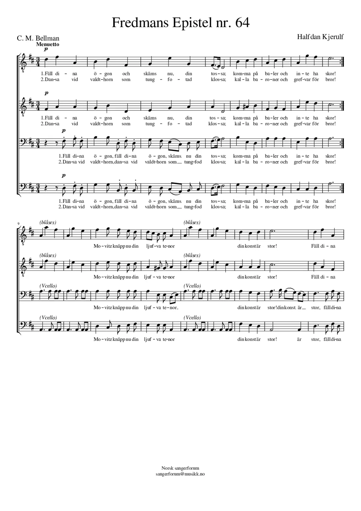 Fredmans Epistel 64 - Page 1