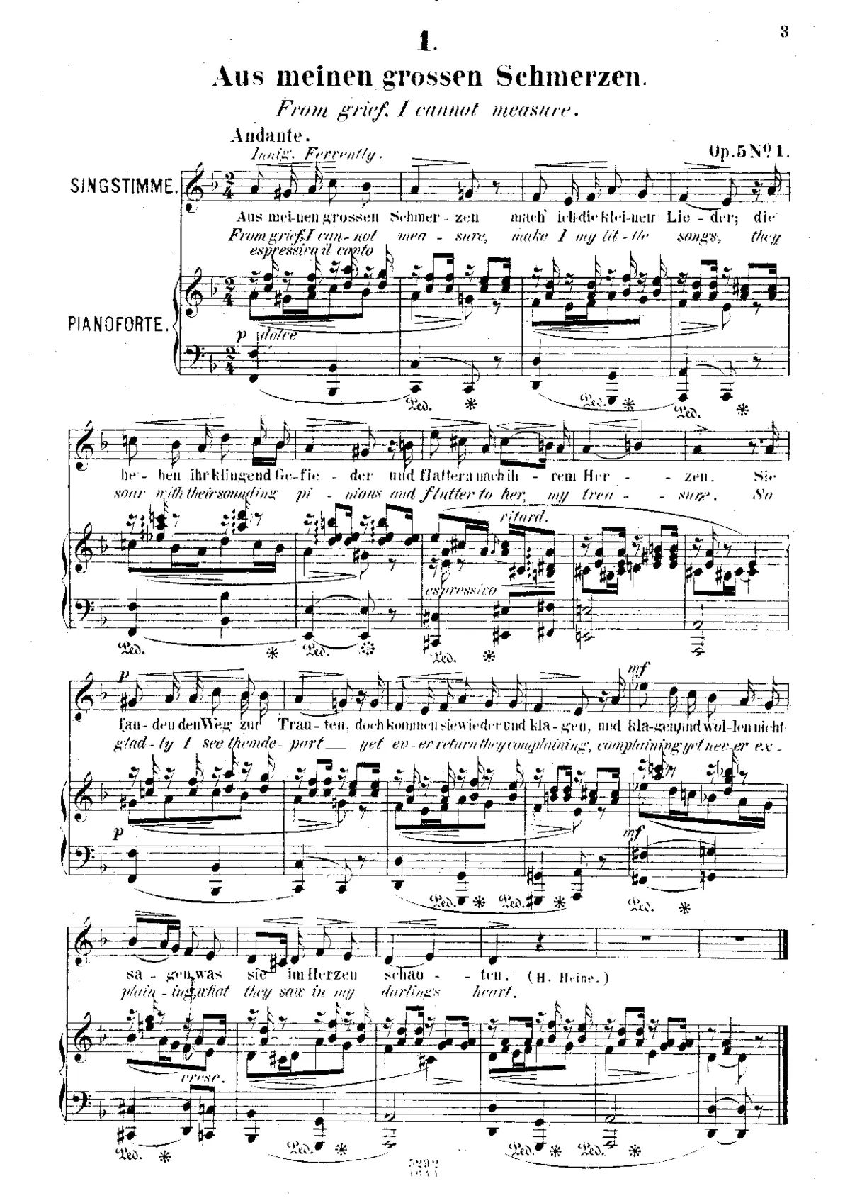 12 Gesänge, Op.5 - Page 1