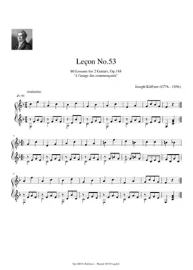 60 Lessons for 2 Guitars Op.168