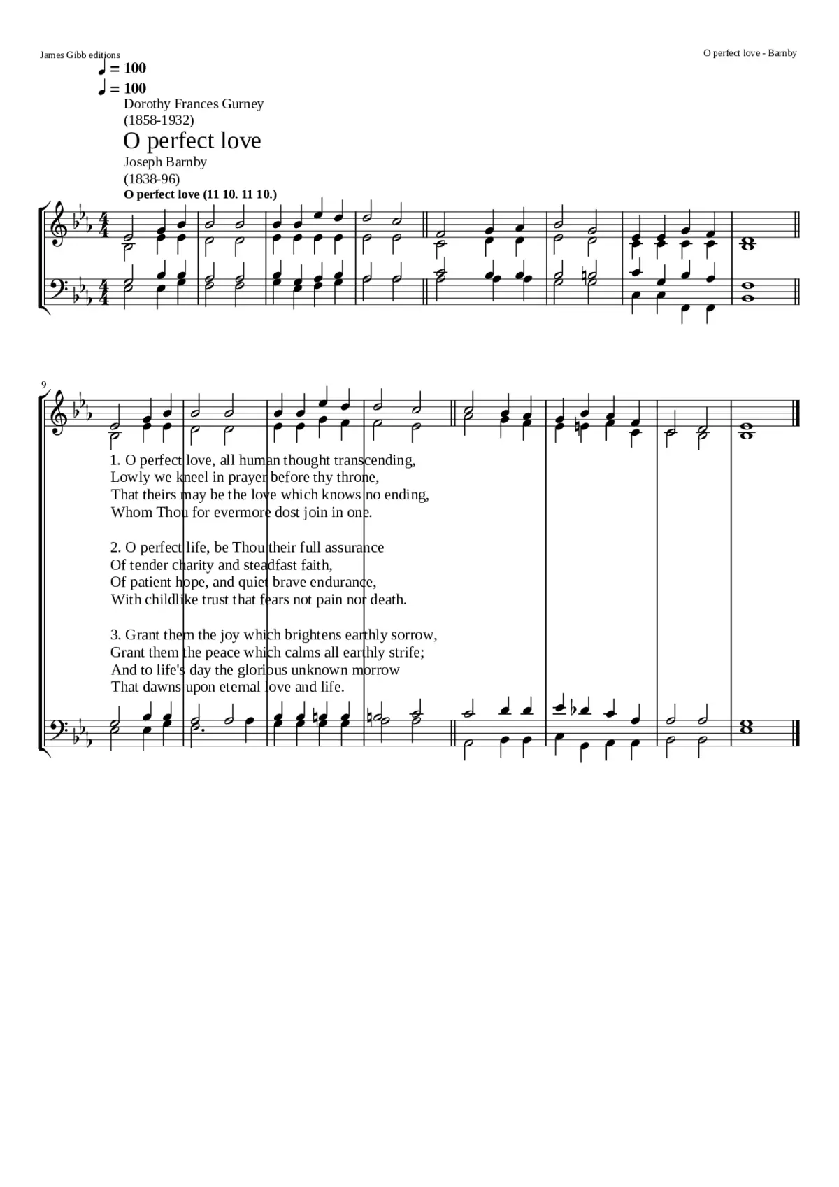 O perfect love - Page 1