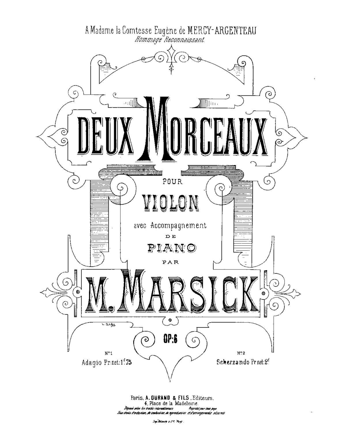2 Morceaux - Page 1