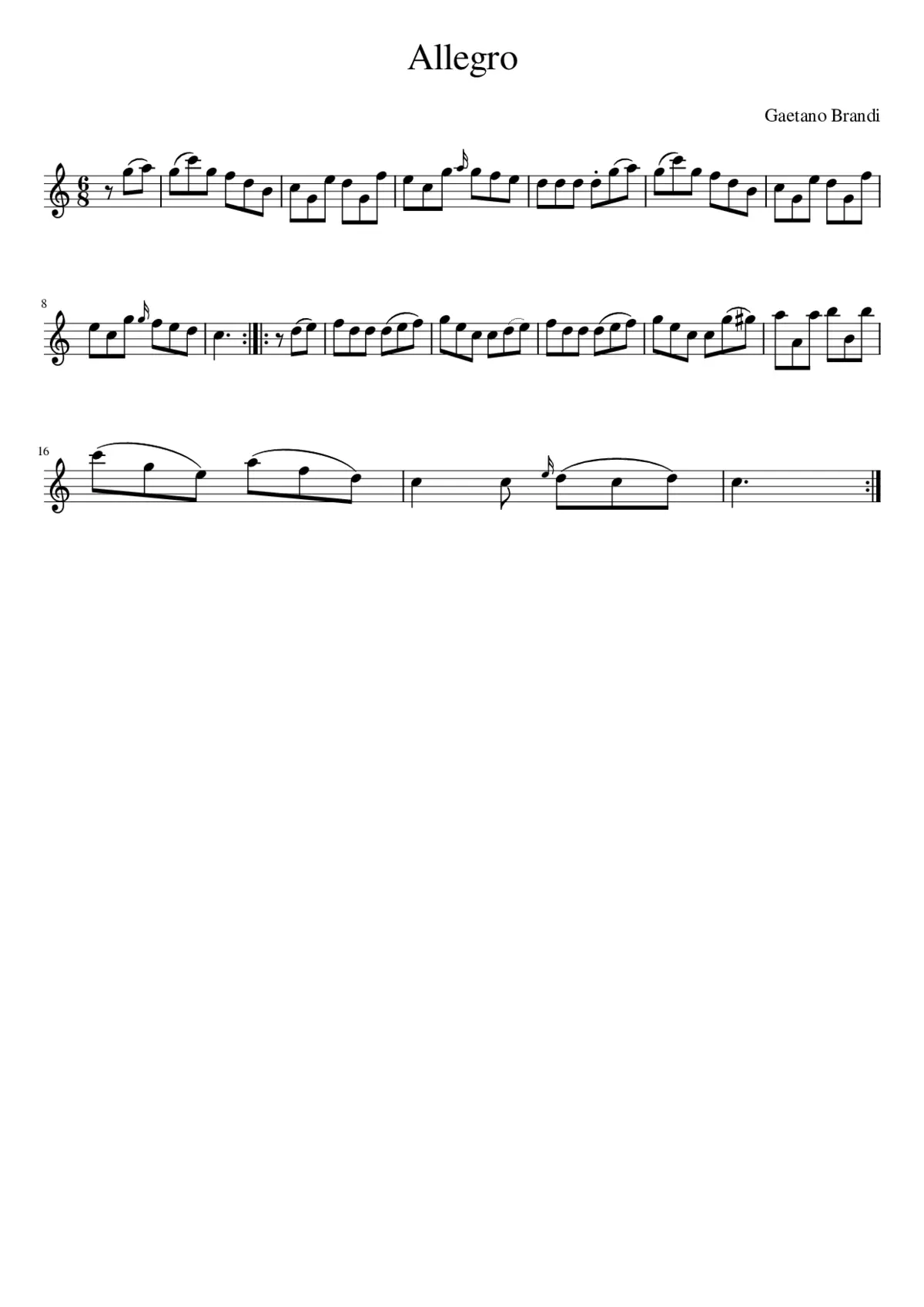 Allegro - Page 1