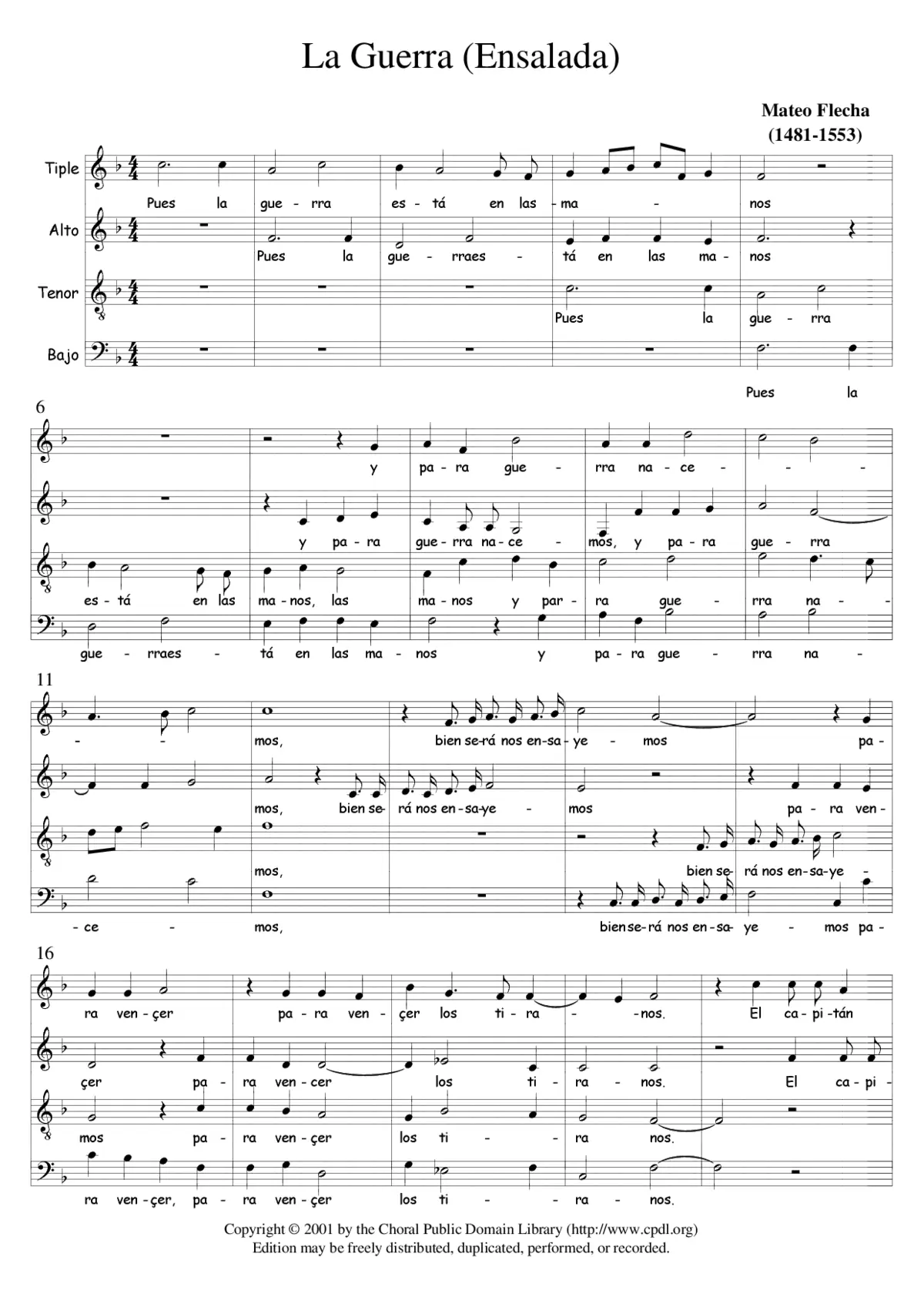La Guerra - Page 1