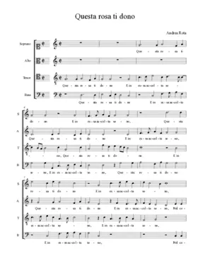 Questa rosa ti dono