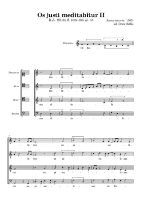 Os justi meditabitur II (D-Ju MS 33)