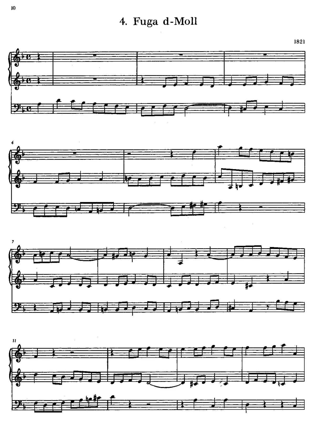Fugue in D minor - Page 1