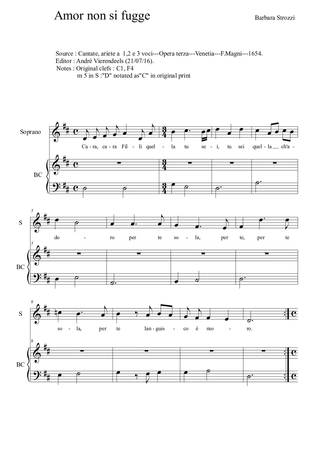 Amor non si fugge - Page 1
