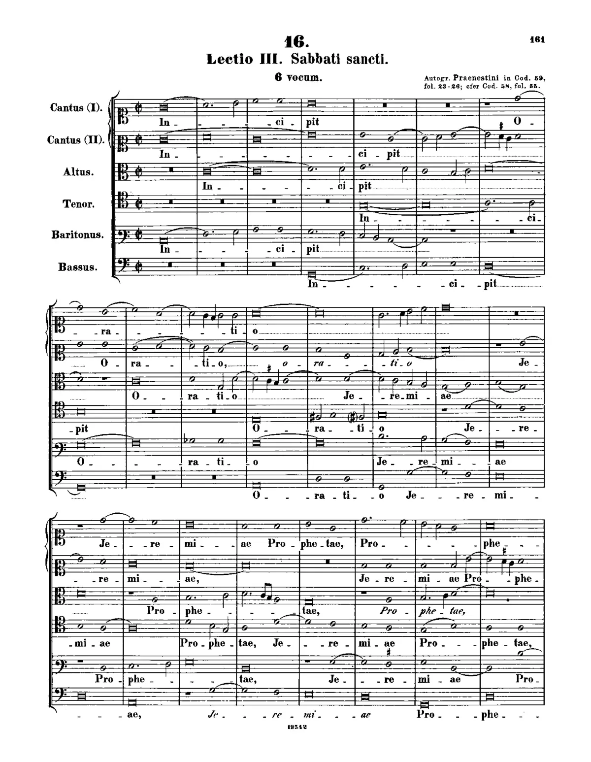 Incipit oratio Jeremiae prophetae - Page 1