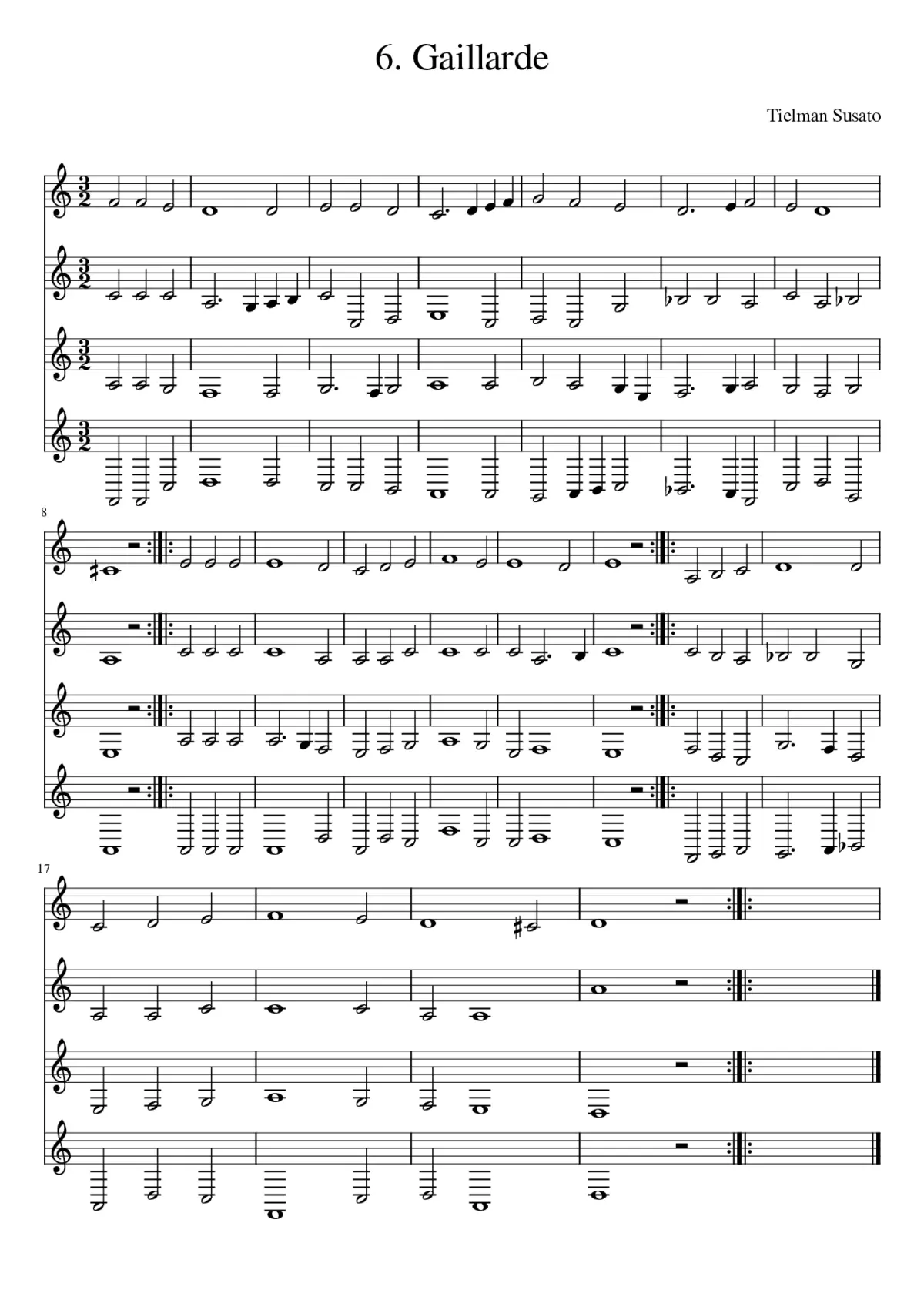 6. Gaillarde - Page 1