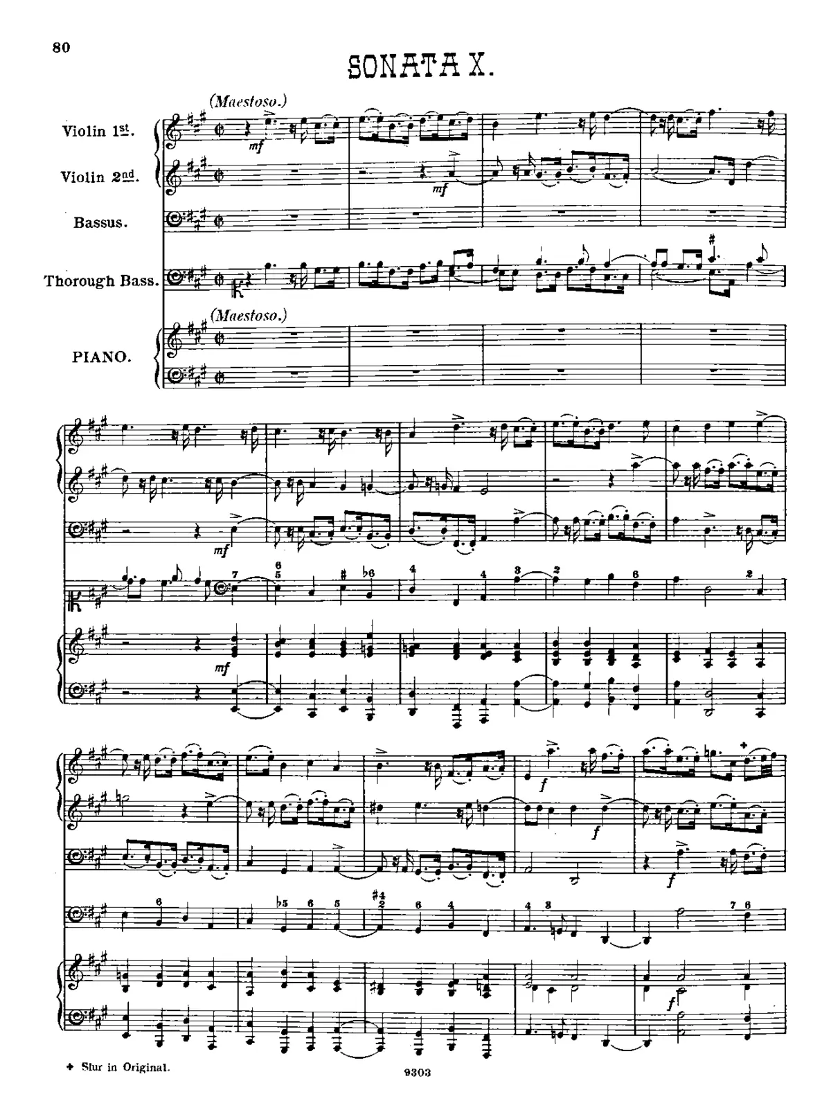 Trio Sonata in A major - Page 1