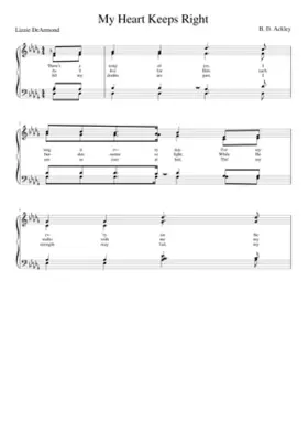 There's a song of joy I sing it ev'ry day (Ackley) - B. D. Ackley