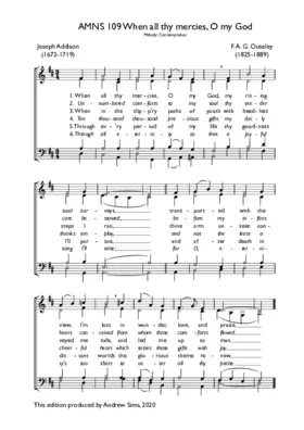 When all thy mercies, O my God