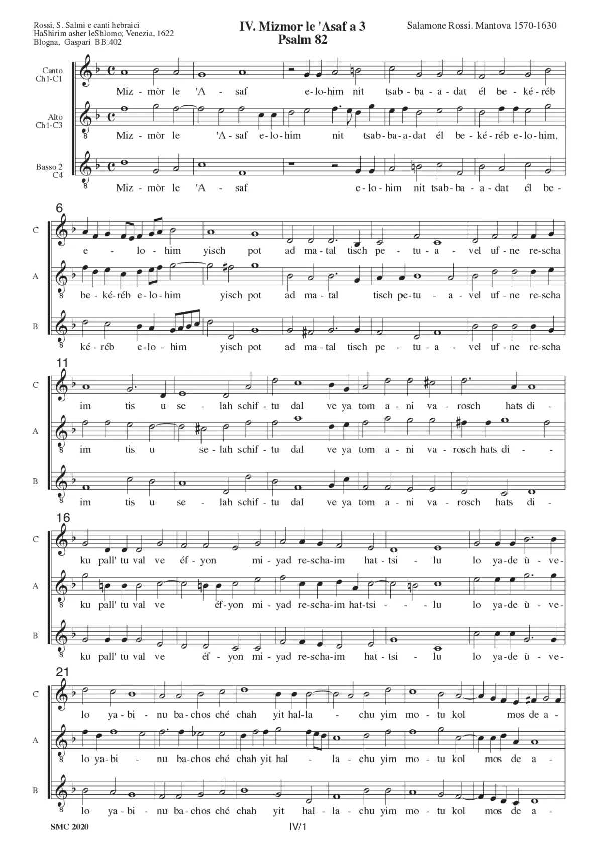 Mizmor le 'Asaf a 3 - Page 1