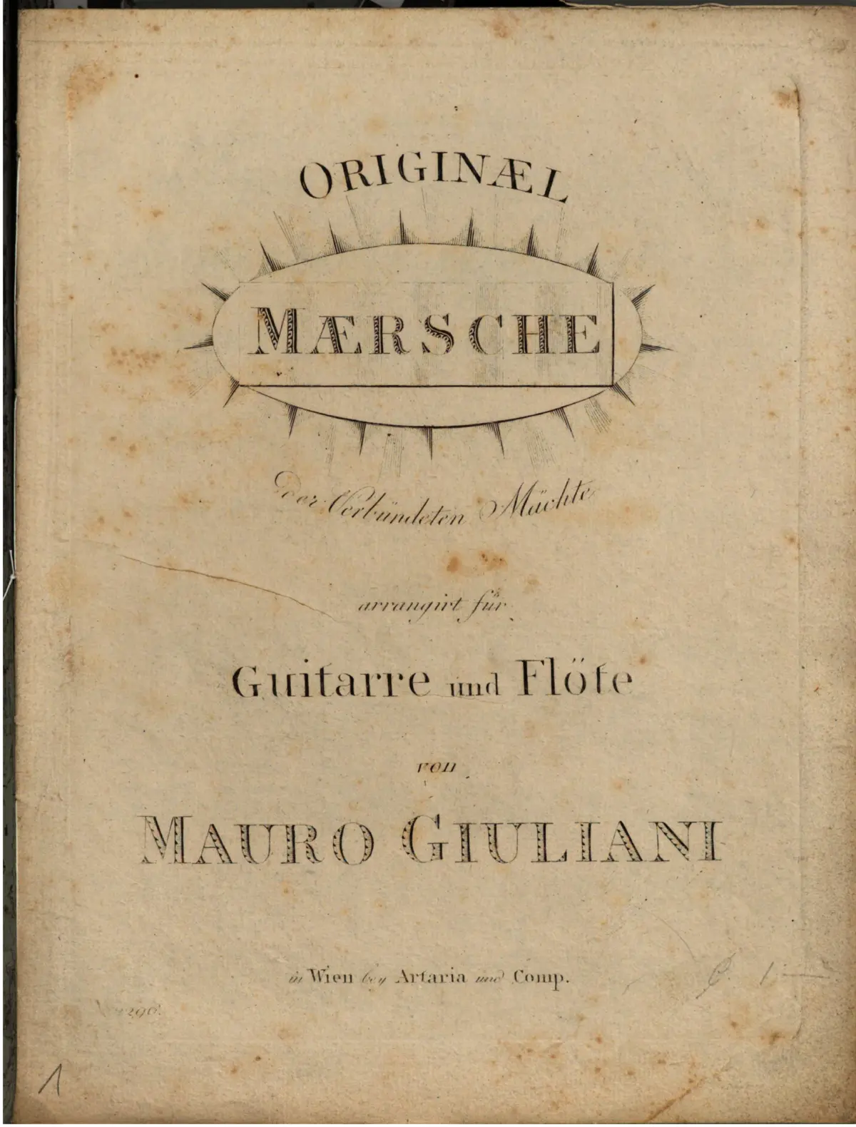 Original Märsche der verbündeten Mächte - Page 1