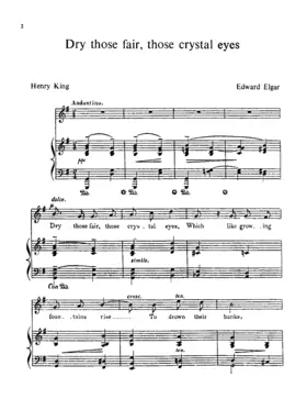 Dry those fair, those crystal eyes