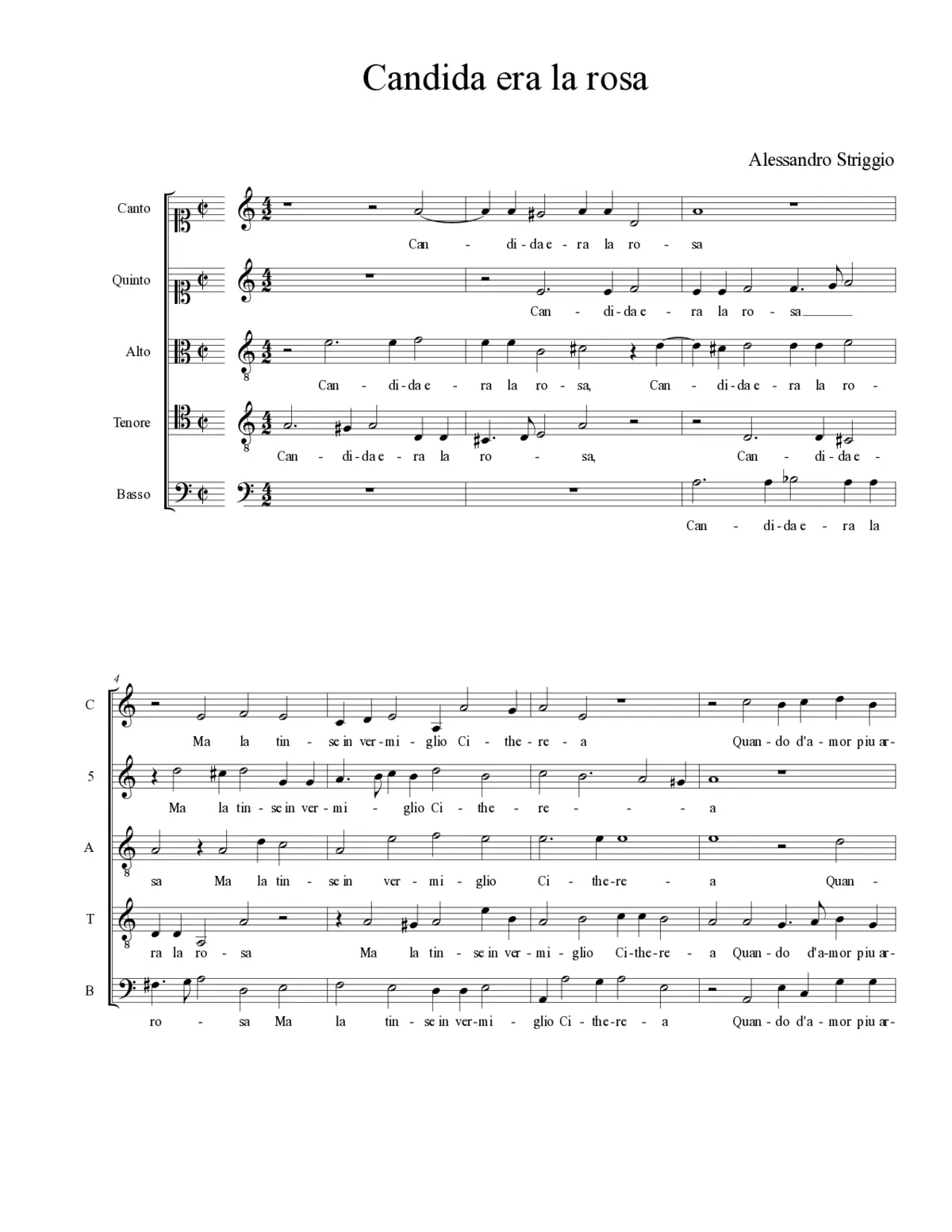 Candida era la rosa - Page 1