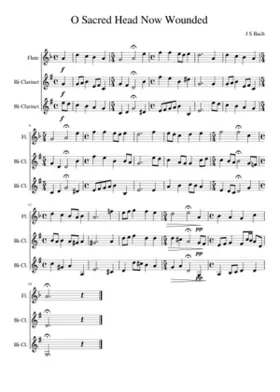 O sacred head sore wounded