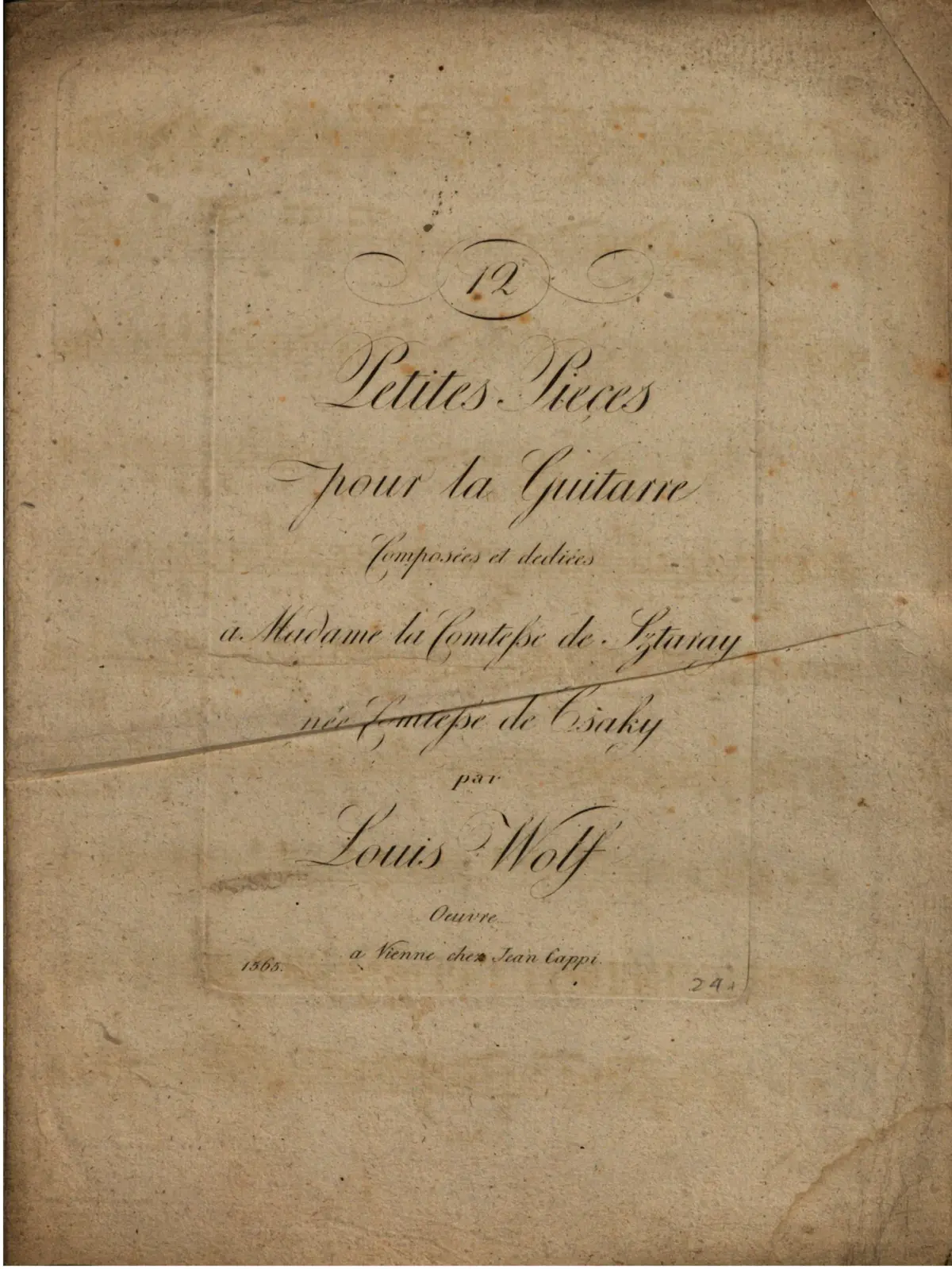 12 Petites pieces pour la Guitarre - Page 1