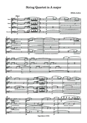 String Quartet in A major