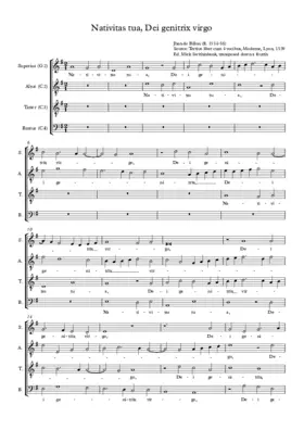 Nativitas tua, Dei genitrix virgo