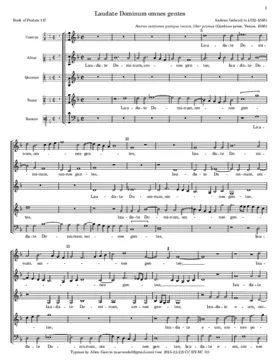 Laudate Dominum omnes gentes a 5