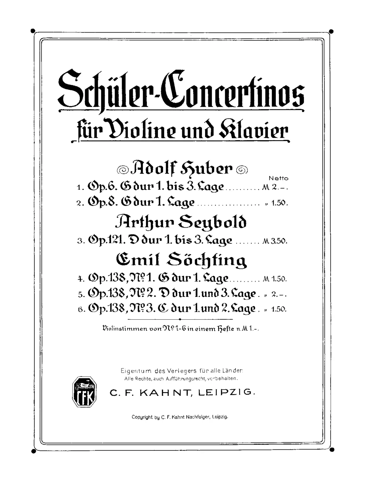 3 Schüler-Concertinos - Page 1