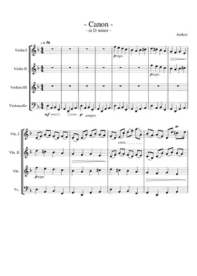 Canon and Gigue in D major P.37