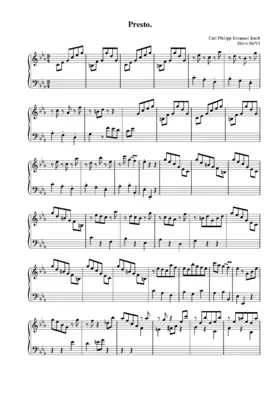 Presto in C minor