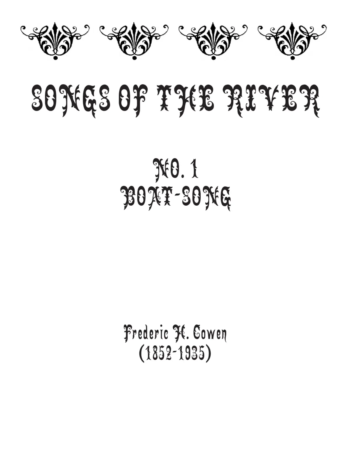 Boat-Song - Page 1