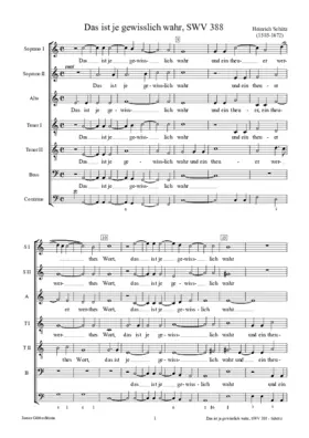 Das ist je gewißlich wahr, SWV 388