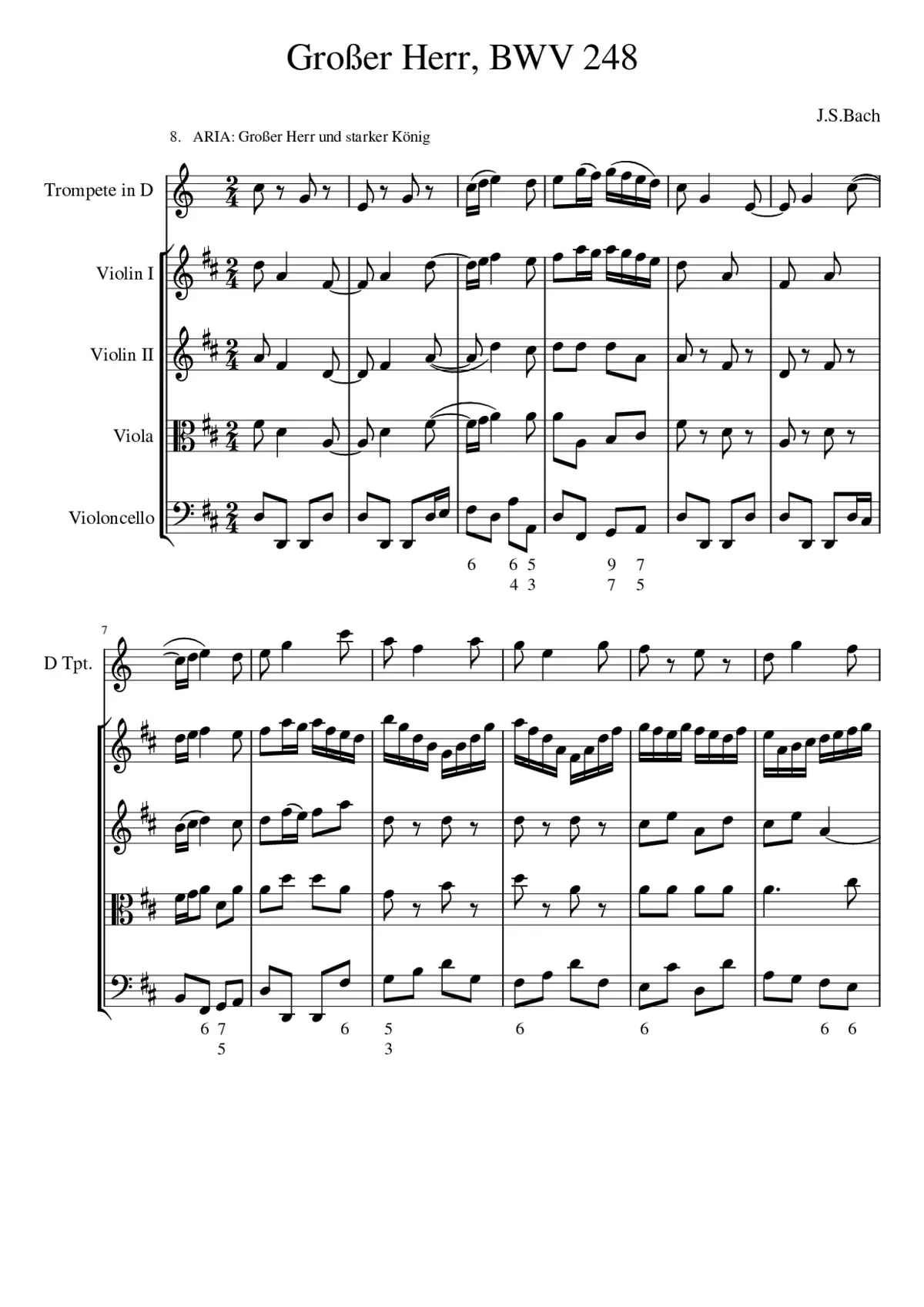 Weihnachtsoratorium BWV 248 - Page 1