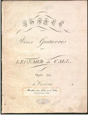 Sonate pour deux Gitarres