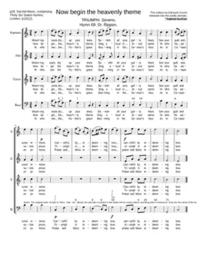 Now begin the heavenly theme