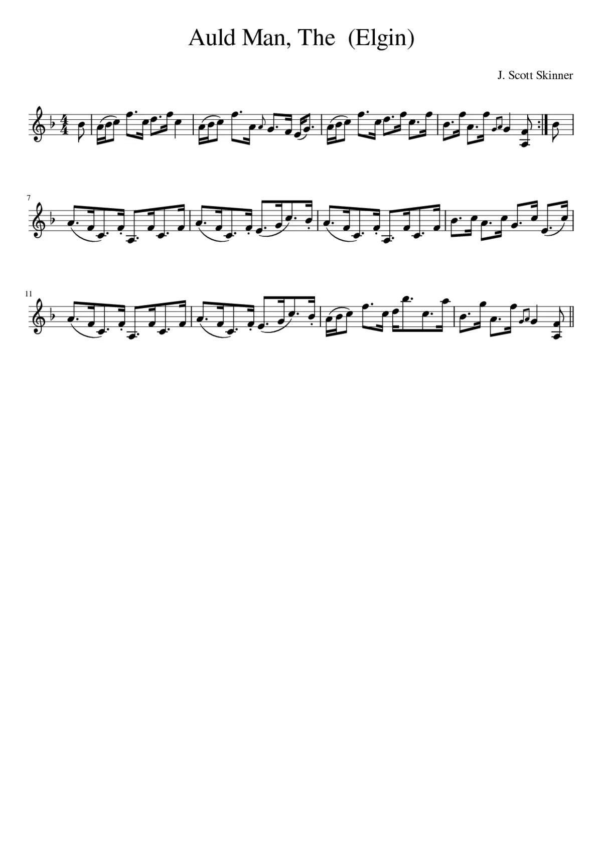 Auld Man The (Elgin) - Page 1