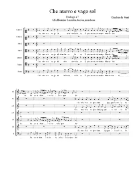 Che nuovo e vago sol