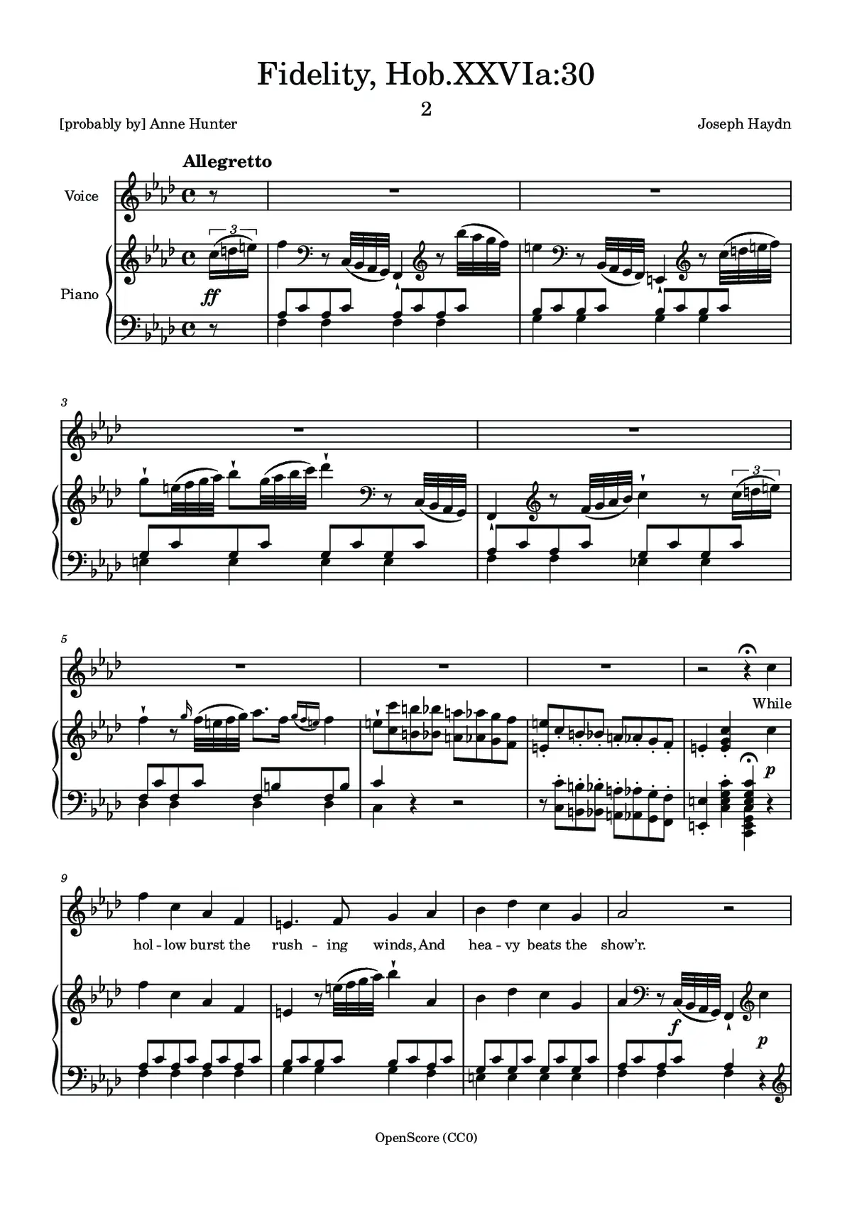 Fidelity, Hob.XXVIa:30 - Page 1