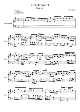 French Suite No.1 in D minor BWV 812