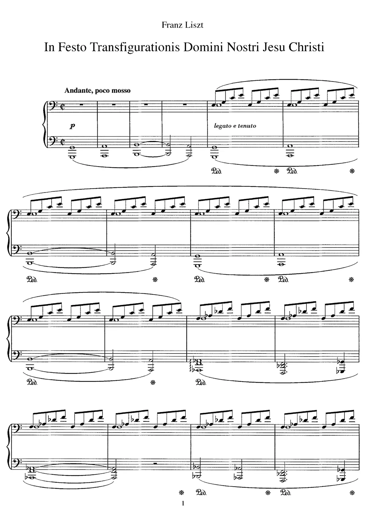 In festo transfigurationis Domini nostri Jesu Christi - Page 1