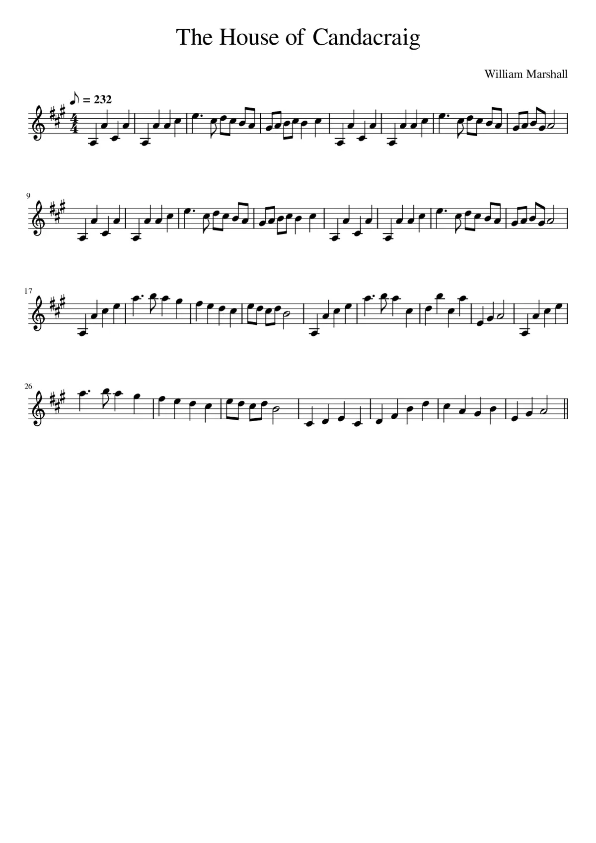 the House of Candacraig - Page 1