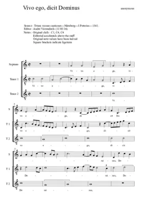 Vivo ego dicit Dominus